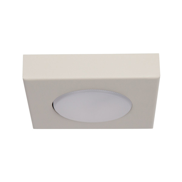 Spot kwadratowy szary beż HERO 1xGX53x12W wym:3x12x12cm IP20 Sigma Lighting 915128