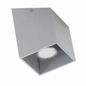Spot kwadratowy szary RUBIK 1xGU10x40W wym:15x10x10cm IP20 Lampex 915145 Spot kwadratowy szary RUBIK 1xGU10x40W wym:15x10x10cm IP20 Lampex 915145