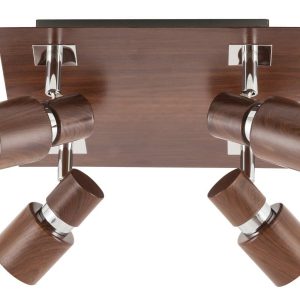 Spot kwadratowy wenge Merkur 4xGU10x10W wym:11x25x25cm IP20 Rabalux 908846 Spot kwadratowy wenge Merkur 4xGU10x10W wym:11x25x25cm IP20 Rabalux 908846