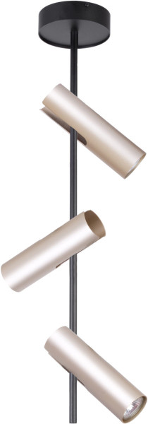 Spot Leda czarno-złoty 3xGU10x25W wym:76x28x13,5cm IP20 Sigma Lighting 1035562