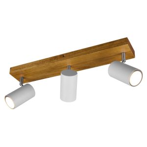 Spot listwa biało-brązowy MARLEY 3xGU10x35W wym:16x44x9cm IP20 Trio 909278 Spot listwa biało-brązowy MARLEY 3xGU10x35W wym:16x44x9cm IP20 Trio 909278