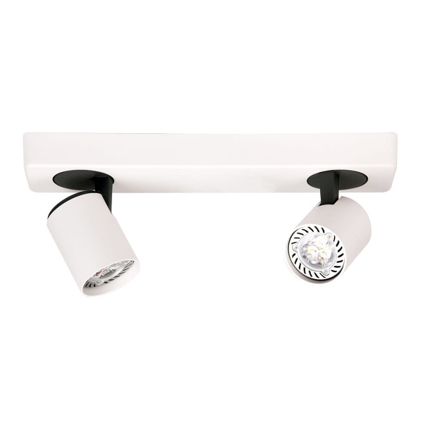 Spot listwa biało-czarny ELVIRA 2xGU10x25W wym:14x32x7cm IP20 Italux 913894