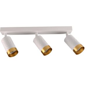 Spot listwa biało-złoty ARRAS 3xGU10x10W wym:10x39x5,5cm IP20 Polux 908780 Spot listwa biało-złoty ARRAS 3xGU10x10W wym:10x39x5,5cm IP20 Polux 908780