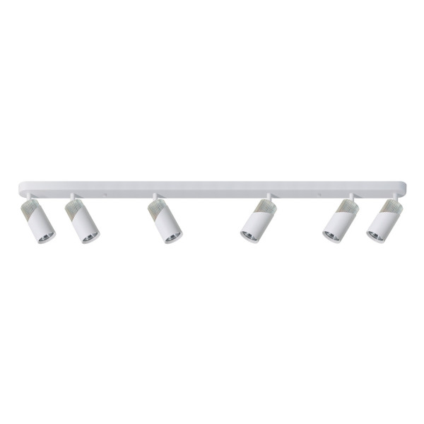 Spot listwa biały chrom Neo 6xGU10x8W wym:8,35x119,5x5,5cm IP20 Milagro 909065