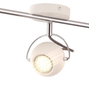 Spot listwa biały chromowany SALVA 3xGU10x3W wym:10x56x17cm IP20 Kaja 908958 Spot listwa biały chromowany SALVA 3xGU10x3W wym:10x56x17cm IP20 Kaja 908958