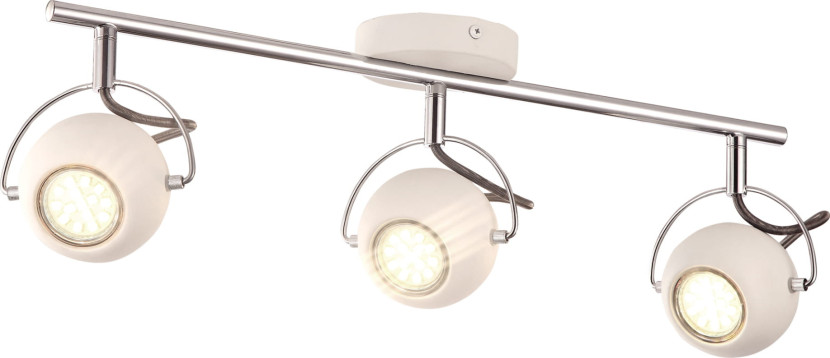 Spot listwa biały chromowany SALVA 3xGU10x3W wym:10x56x17cm IP20 Kaja 908958