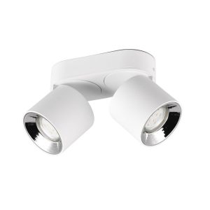Spot listwa biały Guayana 2xGU10x10W wym:12x18x8,7cm IP20 Trio 908832 Spot listwa biały Guayana 2xGU10x10W wym:12x18x8,7cm IP20 Trio 908832