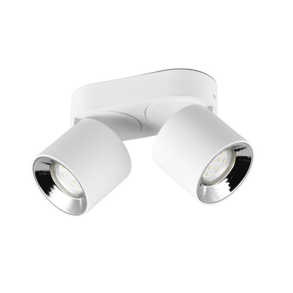 Spot listwa biały Guayana 2xGU10x10W wym:12x18x8,7cm IP20 Trio 908832