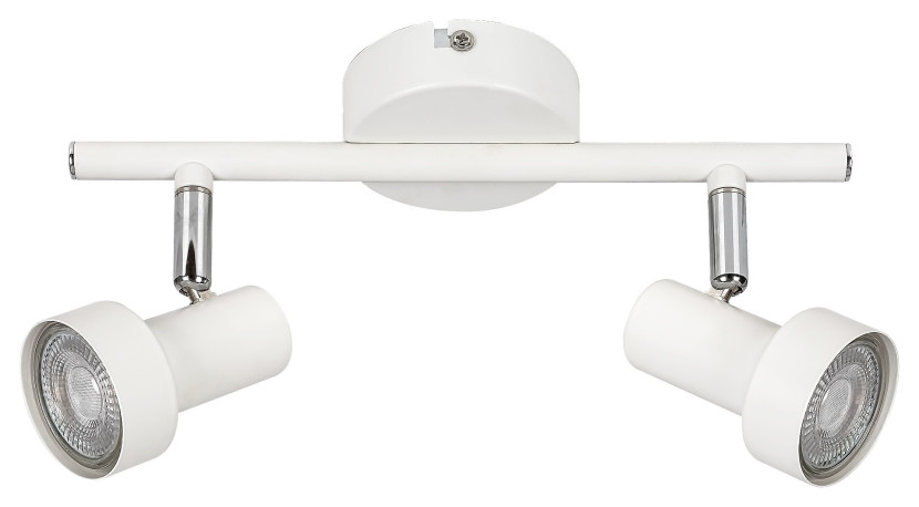 Spot listwa biały Konrad 2xGU10x10W wym:12x27,5x12cm IP20 Rabalux 909237
