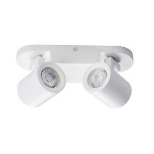 Spot listwa biały LAURIN 2xGU10x35W wym:11x22x7cm IP20 Kanlux 908658 Spot listwa biały LAURIN 2xGU10x35W wym:11x22x7cm IP20 Kanlux 908658