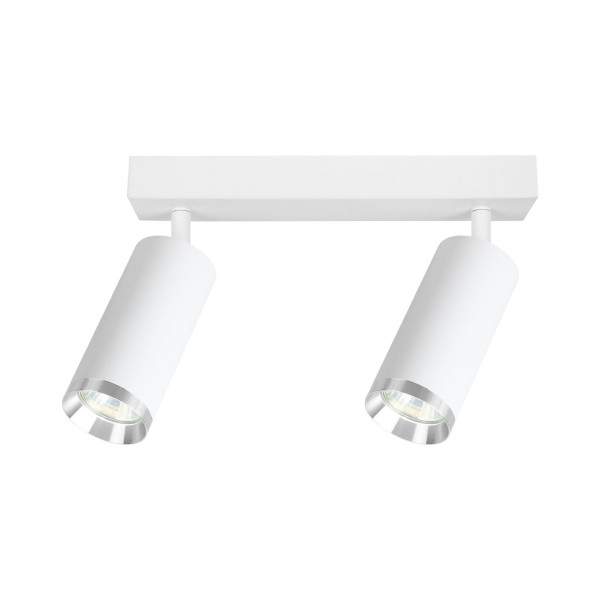 Spot listwa biały MICA 2xGU10x10W wym:19,5x26x6cm IP20 Milagro 908685