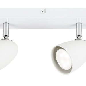 Spot listwa biały PERICO 2xGU10x5W wym:15x26x7cm IP20 Rabalux 909177 Spot listwa biały PERICO 2xGU10x5W wym:15x26x7cm IP20 Rabalux 909177