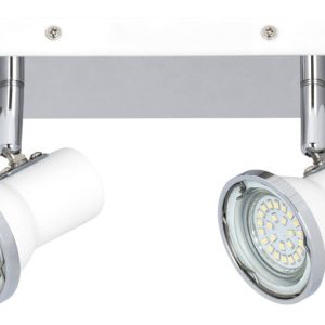 Spot listwa biały Steve 2xGU10x10W wym:10,5x24x10,5cm IP44 Rabalux 908903 Spot listwa biały Steve 2xGU10x10W wym:10,5x24x10,5cm IP44 Rabalux 908903