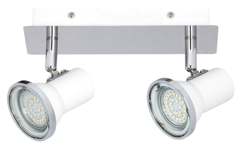 Spot listwa biały Steve 2xGU10x10W wym:10,5x24x10,5cm IP44 Rabalux 908903