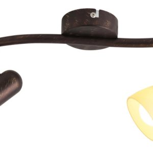 Spot listwa brąz antyczny-kremowy Soma 2xE14x15W wym:8x35x8cm IP20 Rabalux 908774 Spot listwa brąz antyczny-kremowy Soma 2xE14x15W wym:8x35x8cm IP20 Rabalux 908774