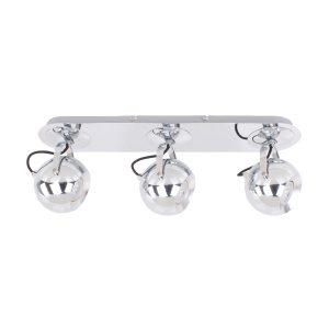Spot listwa chromowany JAMES 3xGU10x50W wym:18x57x13cm IP20 Italux 909037 Spot listwa chromowany JAMES 3xGU10x50W wym:18x57x13cm IP20 Italux 909037