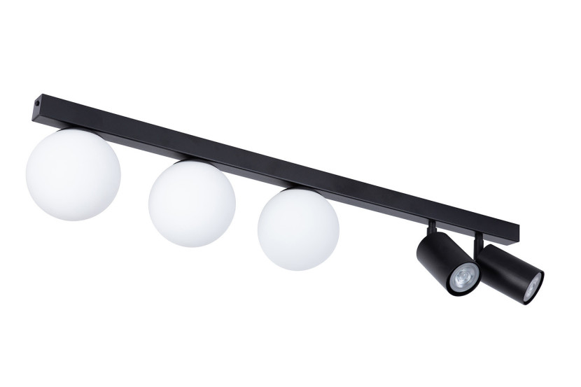 Spot listwa czarno-biały TAVIRA 5xG9x10W wym:18x80x12cm IP20 Sigma Lighting 908928