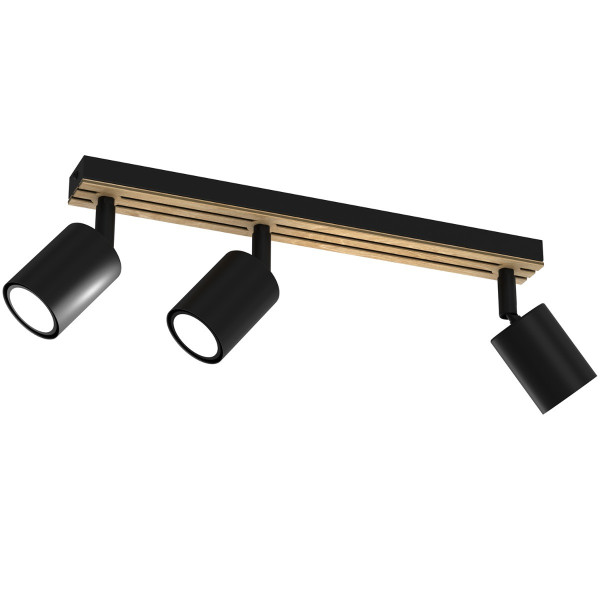 Spot listwa czarno-brązowy Terra 3xGU10x8W wym:15,5x40x5,5cm IP20 Luminex 908693