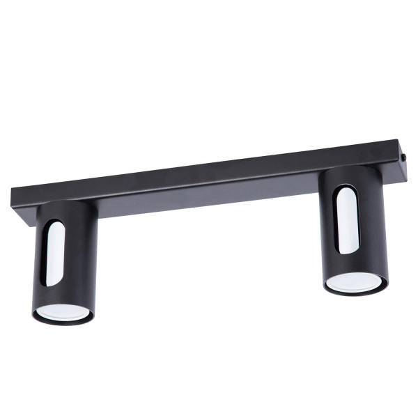 Spot listwa czarno-srebrny FLOW 2xGU10x10W wym:13x38x6cm IP20 Sigma 908929