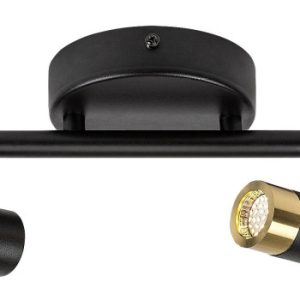 Spot listwa czarno-złoty KADIR LED 6W biały neutralny IP20 Rabalux 908759 Spot listwa czarno-złoty KADIR LED 6W biały neutralny IP20 Rabalux 908759