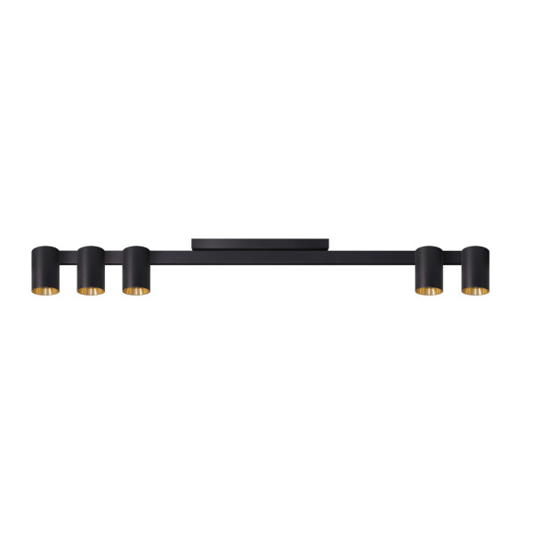 Spot listwa czarno-złoty Maribel 5xGU10x10W wym:13x100x6cm IP20 Polux 909164