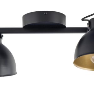 Spot listwa czarno-złoty Mars 2xE27x15W wym:17x43x27cm IP20 Sigma Lighting 909637 Spot listwa czarno-złoty Mars 2xE27x15W wym:17x43x27cm IP20 Sigma Lighting 909637