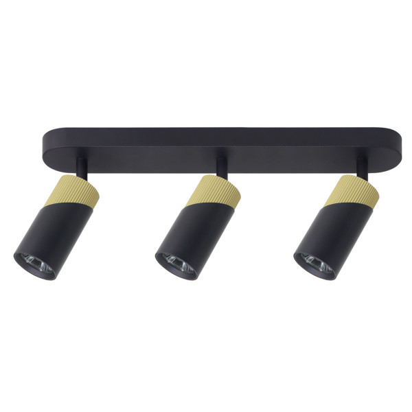 Spot listwa czarno-złoty Neo 3xGU10x8W wym:8,35x47,2x5,5cm IP20 Milagro 909266