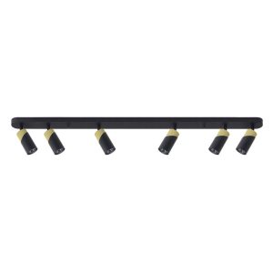 Spot listwa czarno-złoty Neo 6xGU10x8W wym:8,35×119,5×5,5cm IP20 Milagro 908921 Spot listwa czarno-złoty Neo 6xGU10x8W wym:8,35×119,5×5,5cm IP20 Milagro 908921
