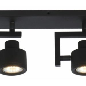 Spot listwa czarny Alenis 2 2xGU10x50W wym:15x26x8cm IP20 Reality 909030 Spot listwa czarny Alenis 2 2xGU10x50W wym:15x26x8cm IP20 Reality 909030