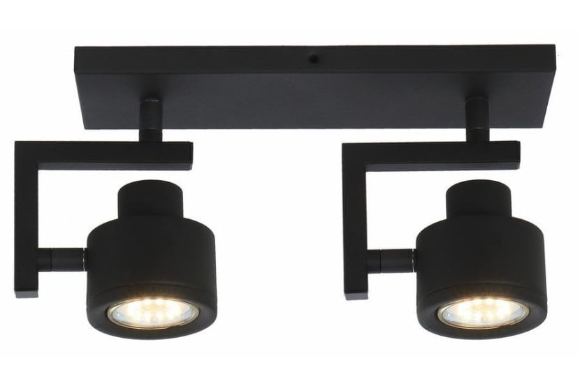 Spot listwa czarny Alenis 2 2xGU10x50W wym:15x26x8cm IP20 Reality 909030