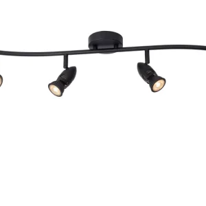 Spot listwa czarny Caro 4xGU10x5W wym:13x9x78cm IP20 Lucide 908943