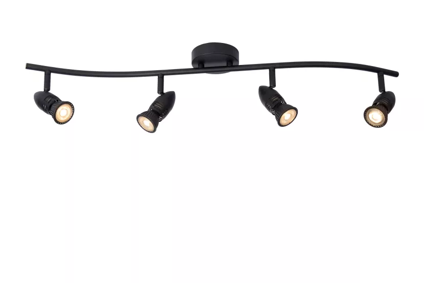 Spot listwa czarny Caro 4xGU10x5W wym:13x9x78cm IP20 Lucide 908943