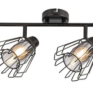 Spot listwa czarny-dymiony EMERENCIA 4xE14x40W wym:19x87x13cm IP20 Rabalux 910579