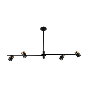 Spot listwa czarny ELICE 4xGU10x35W wym:53x98x22,5cm IP20 Italux 917232