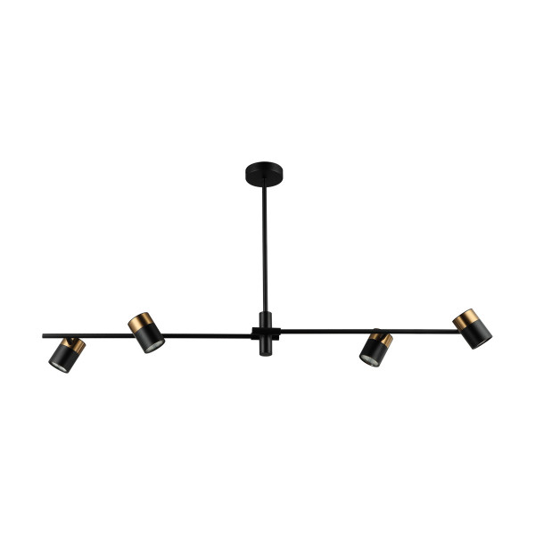 Spot listwa czarny ELICE 4xGU10x35W wym:53x98x22,5cm IP20 Italux 917232