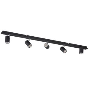 Spot listwa czarny Evalo 5xGU10x10W wym:12x123x8cm IP20 Kanlux 908954