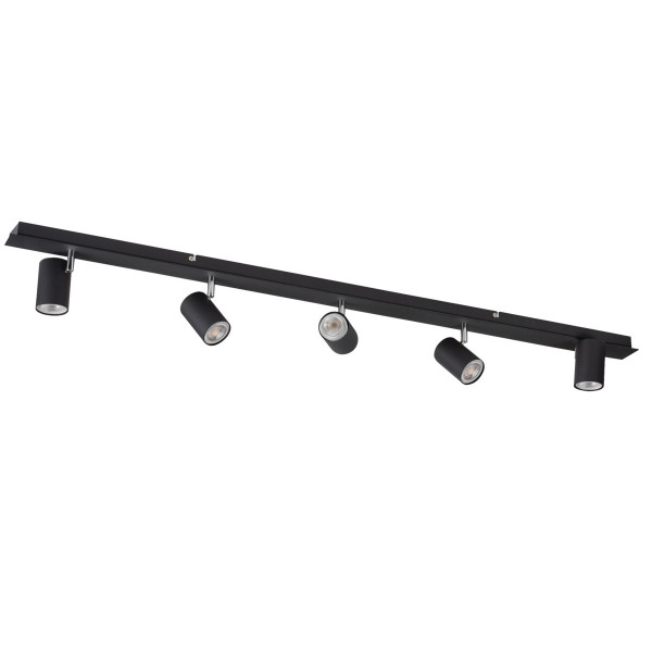 Spot listwa czarny Evalo 5xGU10x10W wym:12x123x8cm IP20 Kanlux 908954