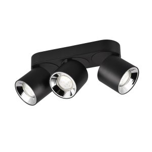 Spot listwa czarny Guayana 3xGU10x10W wym:12x8x27cm IP20 Trio 909229