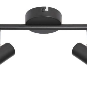 Spot listwa czarny Konrad 2xGU10x10W wym:14x26x8cm IP20 Rabalux 908854