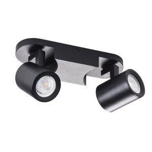 Spot listwa czarny LAURIN 2xGU10x35W wym:11x22x7cm IP20 Kanlux 909649