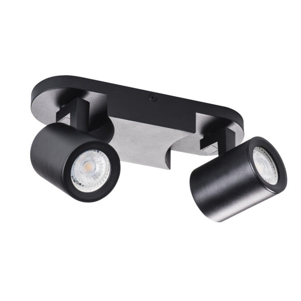 Spot listwa czarny LAURIN 2xGU10x35W wym:11x22x7cm IP20 Kanlux 909649