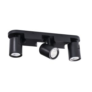 Spot listwa czarny LAURIN 3xGU10x35W wym:11x34x7cm IP20 Kanlux 909151