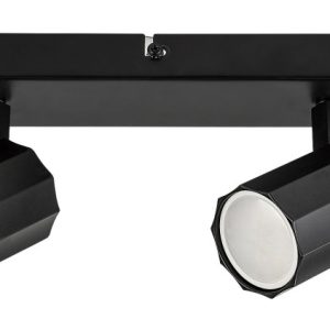 Spot listwa czarny matowy ROGELIO 2xGU10x5W wym:12,5x26x5cm IP20 Rabalux 908678