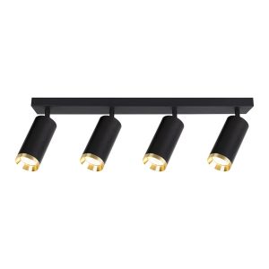 Spot listwa czarny MICA 4xGU10x10W wym:19,5×59,5x6cm IP20 Milagro 909149
