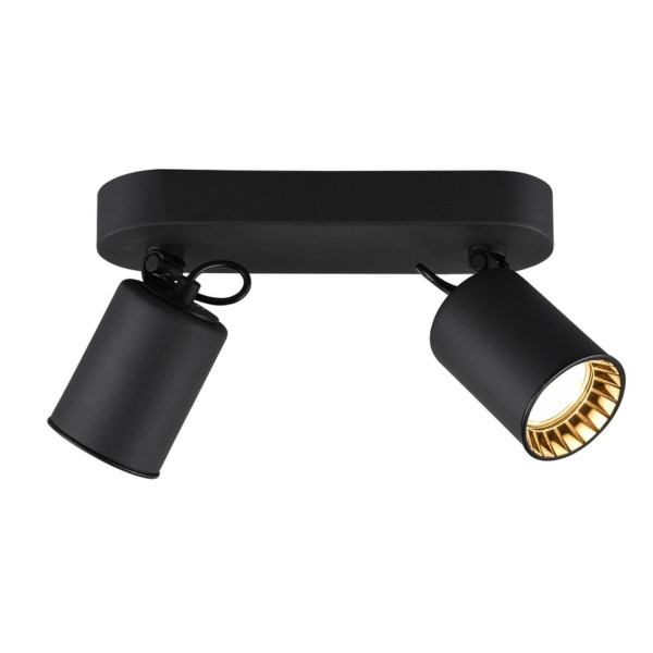 Spot listwa czarny PAGO 2xGU10x35W wym:15x24x7cm IP20 Trio 908763