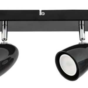 Spot listwa czarny PERICO 2xGU10x5W wym:15x26x7cm IP20 Rabalux 909254 Spot listwa czarny PERICO 2xGU10x5W wym:15x26x7cm IP20 Rabalux 909254
