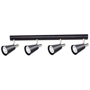 Spot listwa czarny SEMPRA 4xGU10x35W wym:12x60x6,5cm IP20 Kanlux 908913 Spot listwa czarny SEMPRA 4xGU10x35W wym:12x60x6,5cm IP20 Kanlux 908913