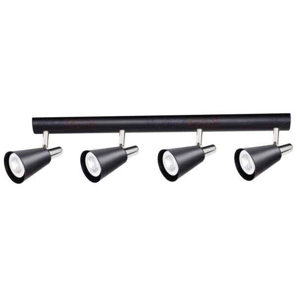Spot listwa czarny SEMPRA 4xGU10x35W wym:12x60x6,5cm IP20 Kanlux 908913