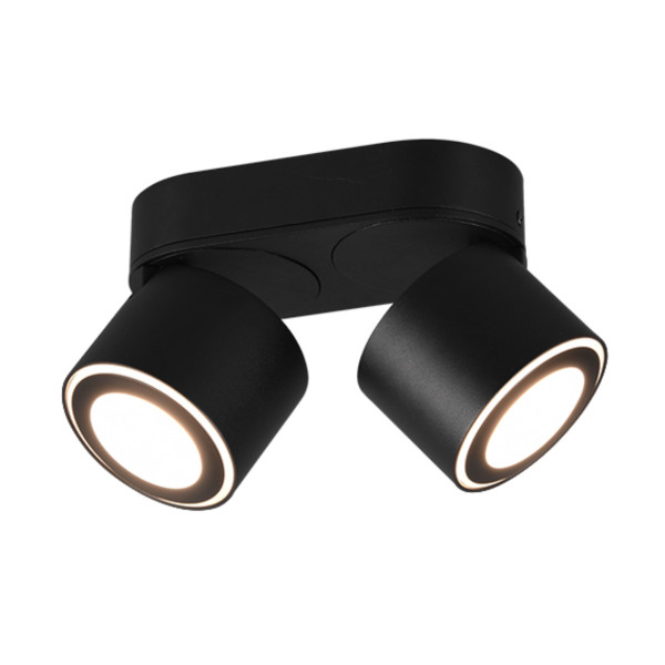 Spot listwa czarny TAURUS LED 5W biały ciepły wym:10,6x18x8,7cm IP20 Trio 909169