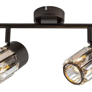 Spot listwa czarny VENARO 2xE14x15W wym:18x29x8cm IP20 Rabalux 908784 Spot listwa czarny VENARO 2xE14x15W wym:18x29x8cm IP20 Rabalux 908784